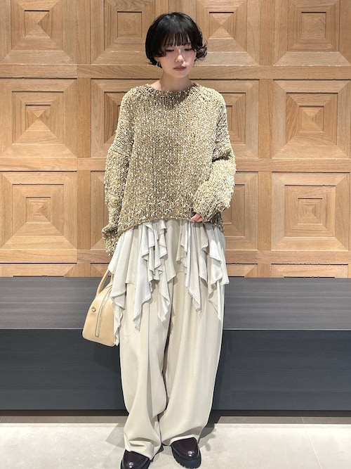 Curensology(カレンソロジー)/ミックスハンドニットプルオーバー