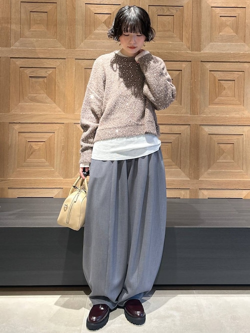 ダブルクロスドロストパンツ　カレンソロジー Curensology｜ダブルクロスドロストパンツ | Rakuten Fashion(楽天