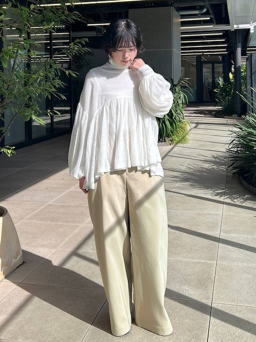 Curensology(カレンソロジー)/フラッフィーギャザーニットプルオーバー