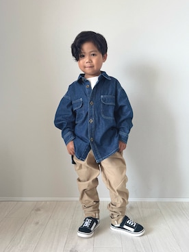 「アイテム（トップス）」を使った、ouchan08さん（キッズ・100cm）の秋コーディネート