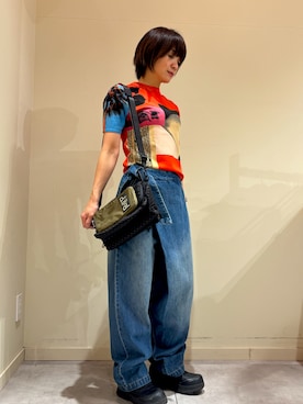 「Desigual（デシグアル）のアイテム」を使った、Desigual 北九州STAFFさん（レディース・165cm）の冬コーディネート