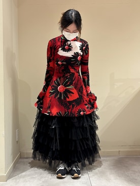 「Desigual（デシグアル）のアイテム」を使った、Desigual 北九州STAFFさん（レディース・165cm）の春コーディネート