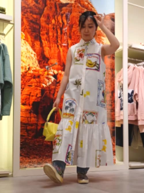 【専用】Desigual　ポストカードメモリー シャツドレス Desigual（デシグアル） パーティードレス ワンピース 夏 ポストカード