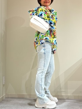 「Desigual（デシグアル）のアイテム（スウェット）」を使った、Desigual 北九州STAFFさん（レディース・159cm）の春コーディネート
