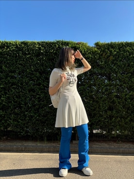 「レディース」｜「アイテム（ワンピース/ドレス）」を使った、Desigual 仙台泉 STAFFさん（レディース・168cm）の夏コーディネート
