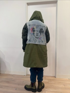 「ミッキー」｜Desigual 仙台泉 STAFFさん（レディース・154cm）の秋コーディネート