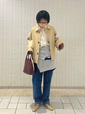 「few.（フュー）のアイテム」を使った、reikaさん（レディース・157cm）の秋コーディネート