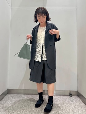 「アイテム（その他アウター）」を使った、れいかさん（レディース・157cm）の夏コーディネート