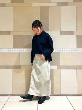 「シンフルコーデ」｜「アイテム（その他トップス）」を使った、nog0209さん（レディース・156cm）の冬コーディネート