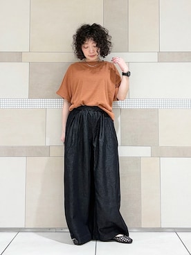 「URBAN RESEARCH DOORS（アーバンリサーチドアーズ）のメッシュサンダル（サンダル、ブラック系）」を使った、**ai**さん（レディース・156cm）の春コーディネート