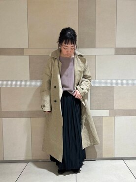 「newarrival」｜「アイテム（トレンチコート）」を使った、nog0209さん（レディース・156cm）の春コーディネート
