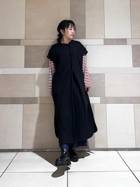 「アーバンリサーチドアーズ」｜「アイテム（ワンピース/ドレス）」を使った、**ai**さん（レディース・156cm）の秋コーディネート