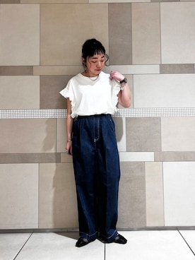 「FORK&SPOON」｜「アイテム（その他シューズ）」を使った、**ai**さん（レディース・156cm）の春コーディネート