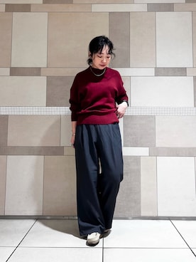 「完声ボトムス」｜**ai**さん（レディース・156cm）の秋コーディネート