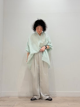 「URBAN RESEARCH DOORS（アーバンリサーチドアーズ）のメッシュサンダル（サンダル、ブラック系）」を使った、**ai**さん（レディース・156cm）の春コーディネート