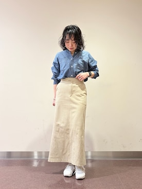 「NEW BALANCE（ニューバランス）の＜New Balance＞W9964UA/D スニーカー（スニーカー、ホワイト系）」を使った、**ai**さん（レディース・156cm）の春コーディネート