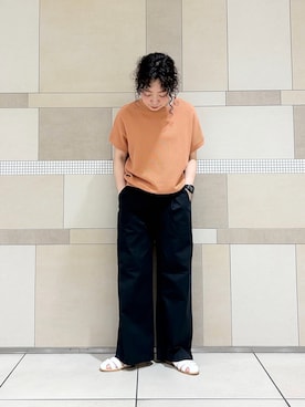 「URBAN RESEARCH DOORS（アーバンリサーチドアーズ）のグルカサンダル（サンダル、ホワイト系）」を使った、**ai**さん（レディース・156cm）の春コーディネート