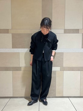 「newarrival」｜「アイテム（ノーカラージャケット）」を使った、nog0209さん（レディース・156cm）の春コーディネート