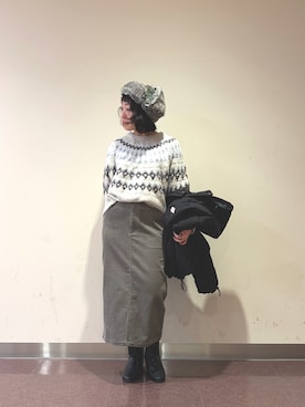 **ai**さん（レディース・156cm）の冬コーディネート