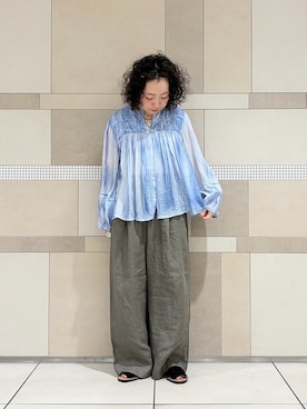 「URBAN RESEARCH DOORS（アーバンリサーチドアーズ）のPENELOPE　メノルカサンダル（サンダル、ブラック系）」を使った、**ai**さん（レディース・156cm）の春コーディネート