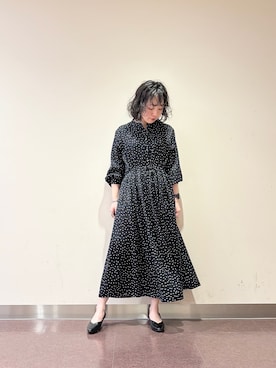 「URBAN RESEARCH DOORS（アーバンリサーチドアーズ）のソフトヒールパンプス（パンプス、ブラック系）」を使った、**ai**さん（レディース・156cm）の春コーディネート