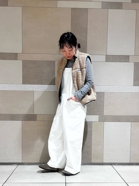 「かぐれ（カグレ）のアイテム（サロペット/オーバーオール）」を使った、**ai**さん（レディース・156cm）の秋コーディネート