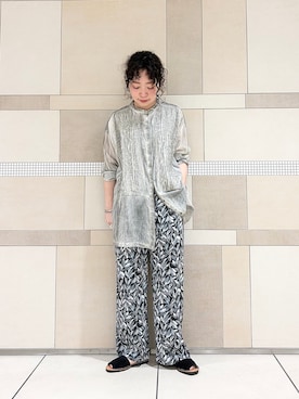 「URBAN RESEARCH DOORS（アーバンリサーチドアーズ）のPENELOPE　メノルカサンダル（サンダル、ブラック系）」を使った、**ai**さん（レディース・156cm）の春コーディネート