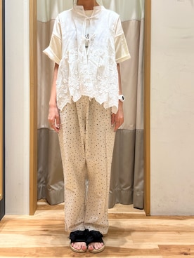 「おとなコーデ」｜「アイテム（トップス）」を使った、kira0426さん（レディース・153cm）の夏コーディネート