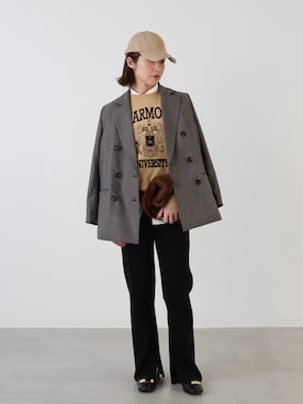 「アイテム（テーラードジャケット、その他）」を使った、erikaさん（レディース・163cm）の秋コーディネート