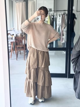「NEWBALANCE」｜「アイテム（その他）」を使った、erikaさん（レディース・163cm）の春コーディネート