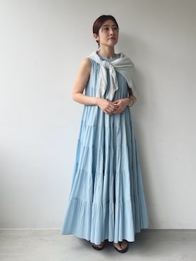 「MICA&DEAL（マイカ＆ディール）のアイテム」を使った、erikaさん（レディース・163cm）の夏コーディネート
