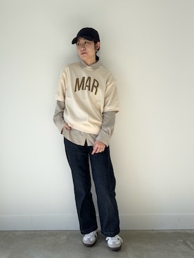 「マイカアンドディール」｜「アイテム（帽子）」を使った、erikaさん（レディース・163cm）の秋コーディネート