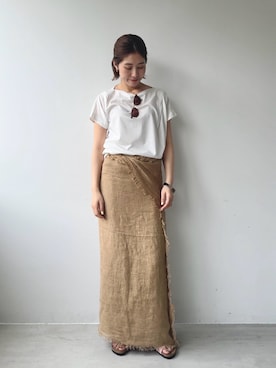 「marmors（マルモア）のアイテム」を使った、erikaさん（レディース・163cm）の夏コーディネート
