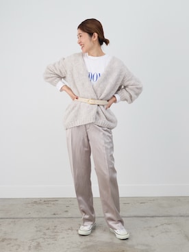 「TRICOTS JEAN MARC（トリコットジーンマルク）のアイテム（ニット/セーター）」を使った、erikaさん（レディース・163cm）の秋コーディネート