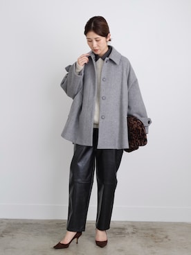 「アイテム（その他アウター）」を使った、erikaさん（レディース・163cm）の秋コーディネート