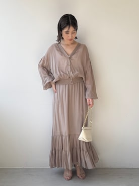 erikaさん（レディース・163cm）の春コーディネート