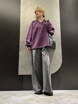 「アイテム（ウォレットチェーン）」を使った、mia4422hさん（レディース・166cm）の秋コーディネート