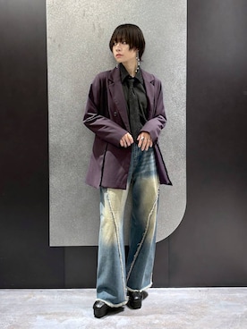 「アイテム（ジャケット/アウター）」を使った、mia4422hさん（レディース・166cm）の夏コーディネート