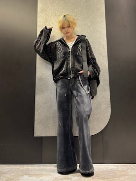 「アイテム（ブルゾン）」を使った、mia4422hさん（レディース・166cm）の夏コーディネート