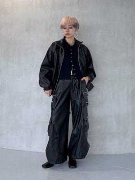 「HARE（ハレ）のアイテム（ブルゾン）」を使った、mia4422hさん（レディース・166cm）の夏コーディネート