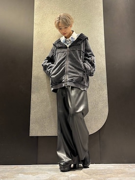 「HARE（ハレ）のアイテム（パーカー）」を使った、mia4422hさん（レディース・166cm）の秋コーディネート