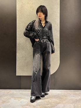 「アイテム（ブーツ、シルバー系）」を使った、mia4422hさん（レディース・166cm）の春コーディネート