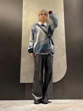 「アイテム（ウォレットチェーン）」を使った、mia4422hさん（レディース・166cm）の秋コーディネート