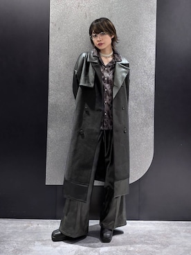 「HARE（ハレ）のアイテム（トレンチコート）」を使った、mia4422hさん（レディース・166cm）の冬コーディネート