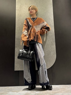 「HARE（ハレ）のアイテム（ボストンバッグ）」を使った、mia4422hさん（レディース・166cm）の秋コーディネート