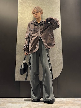 「HARE（ハレ）のアイテム（ベルト）」を使った、mia4422hさん（レディース・166cm）の秋コーディネート