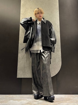 「アイテム（ブルゾン）」を使った、mia4422hさん（レディース・166cm）の秋コーディネート