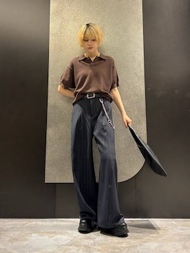 「アイテム（ウォレットチェーン）」を使った、mia4422hさん（レディース・166cm）の夏コーディネート