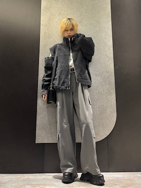 「アイテム（カーゴパンツ）」を使った、mia4422hさん（レディース・166cm）の夏コーディネート
