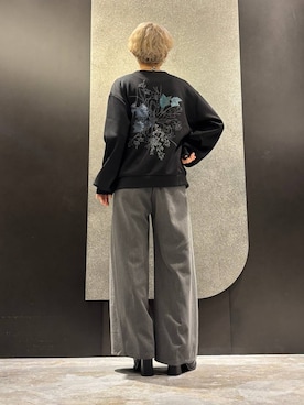「アイテム（ウォレットチェーン）」を使った、mia4422hさん（レディース・166cm）の秋コーディネート